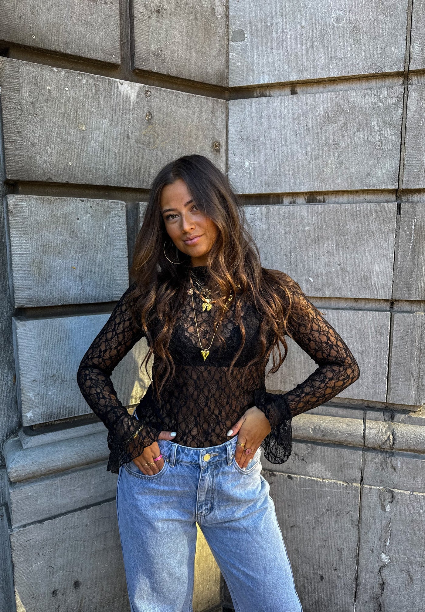 LISE | Blonde Topp Langermet